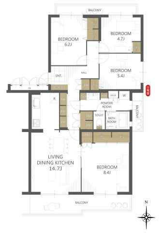 【間取り】エステート浦和3号棟 