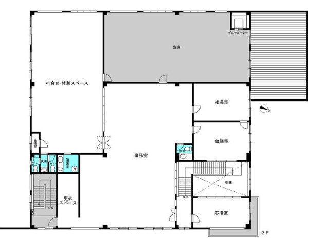 大阪狭山市　借地権付き事務所の間取り