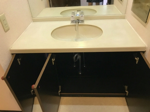 ライオンズマンション水前寺第３弐番館の洗面所|洗面化粧台