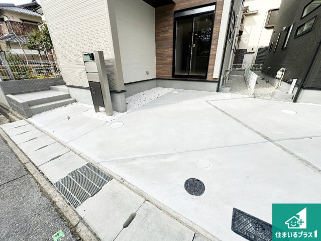 神戸市西区竹の台　第2期　新築一戸建ての駐車場|駐車スペース！散水栓があるので、こまめに愛車を洗えます！