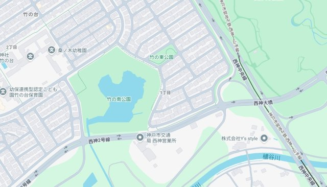 神戸市西区竹の台　第2期　新築一戸建ての地図