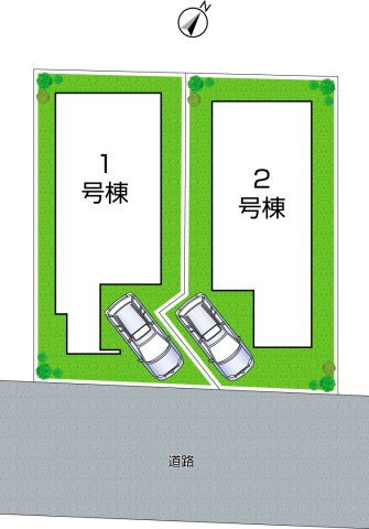 神戸市西区竹の台　第2期　新築一戸建ての区画図|全2区画