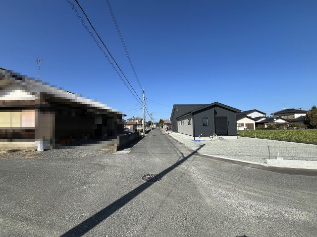 【その他】 | 福岡市西区今津13期・平屋　1号棟（全1棟）【仲介手数料無料・0円】 | 現地写真。前面道路です。