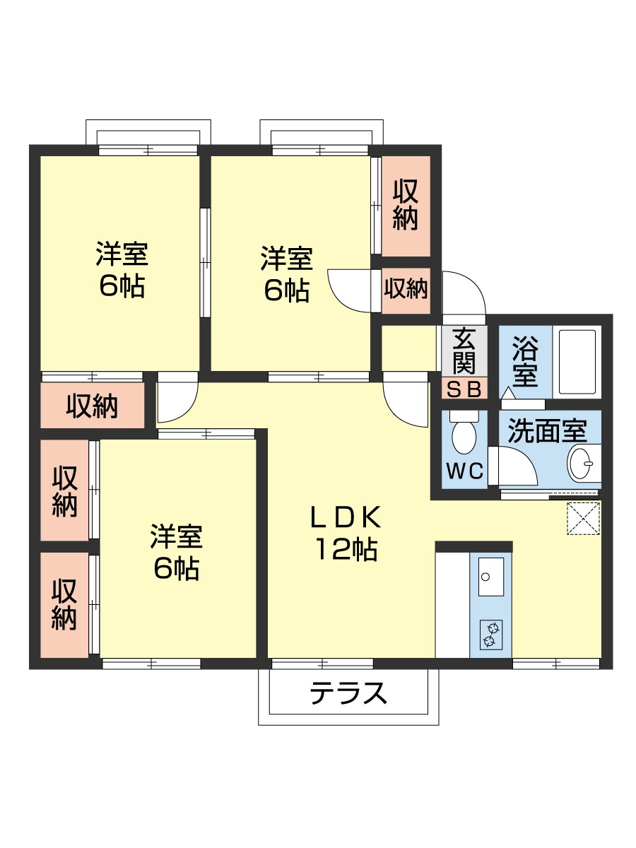 ビューティフルヒル美丘Ｄの区画図