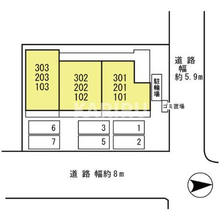 ティエラの区画図