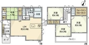 里町大道畑戸建　　刈谷市近郊の賃貸ならクラスホーム刈谷店の間取り