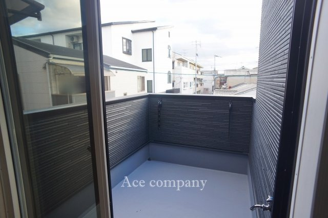 【バルコニー】 | 東大阪市大蓮東1丁目　【D号地】 | バルコニーは南・西の2ヶ所にあります☆こちらは南側のバルコニー☆水栓完備です☆