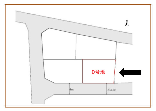 【区画図】 | 東大阪市大蓮東1丁目　【D号地】 | 【D号地】