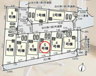 【区画図】 | クレイドルガーデン八幡市橋本尻江第１ | 区画図