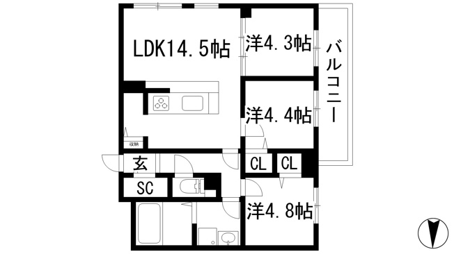 【間取り】 | ブライトガーデン
