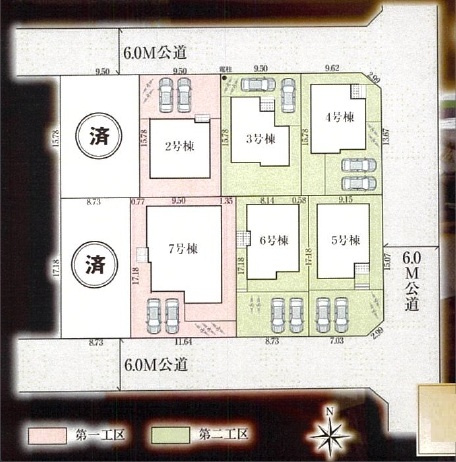 【区画図】 | 坂戸市にっさい花みず木10期　全8棟　３号棟 | ３号棟