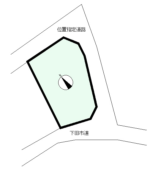 S1755G　須崎角売地の土地図