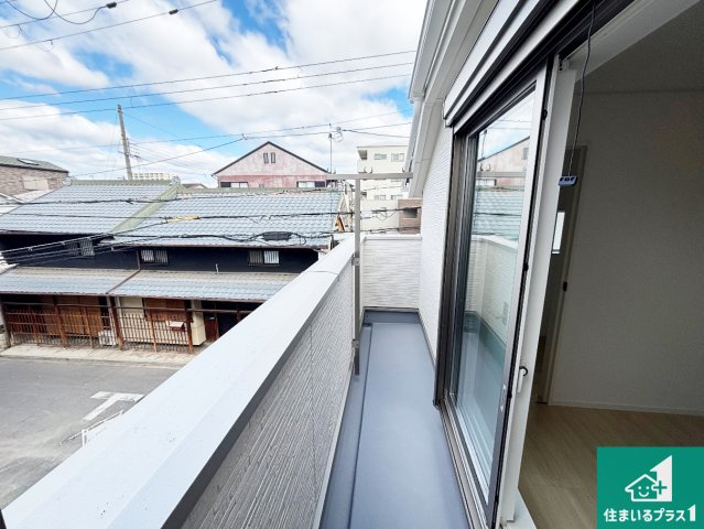 大阪市住之江区北島　第1期　新築一戸建てのバルコニー|日当たりのよいバルコニー！お部屋が開放的に！