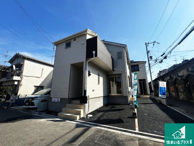 大阪市住之江区北島　第1期　新築一戸建ての外観|お客様に長く安心して住んでいだだける事にこだわった家づくり！住んでからのアフターサービスにもしっかりと取り組んでいます！