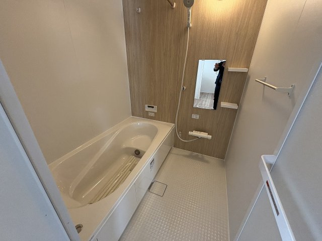 【浴室】 | 大野城市南ヶ丘5丁目5期　2号棟（全2棟）【仲介手数料無料・0円】 | 施工例。浴室です。施工例は完成時と異なる場合があります。