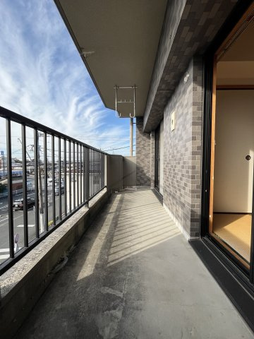 カメリアハイツのバルコニー