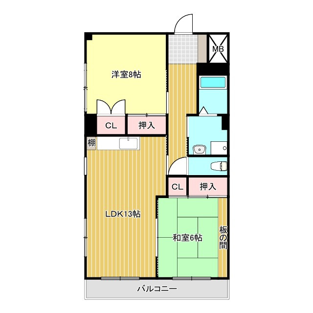 カメリアハイツの間取り