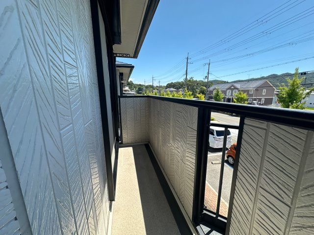 サンハイツA棟のバルコニー
