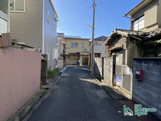 一乗寺東杉ノ宮町 土地の前面道路含む現地写真