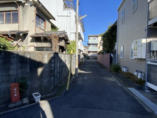 一乗寺東杉ノ宮町 土地の前面道路含む現地写真