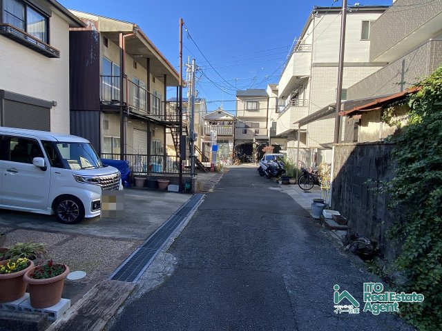一乗寺東杉ノ宮町 土地の前面道路含む現地写真