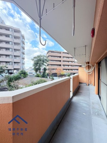 三愛シティライフ野間レイクビューのバルコニー