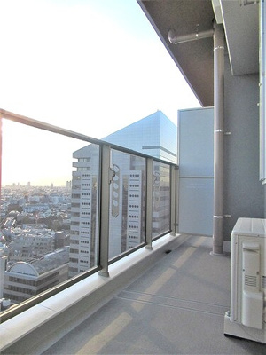 【バルコニー】 | ブランズ渋谷桜丘 | バルコニー9.15㎡