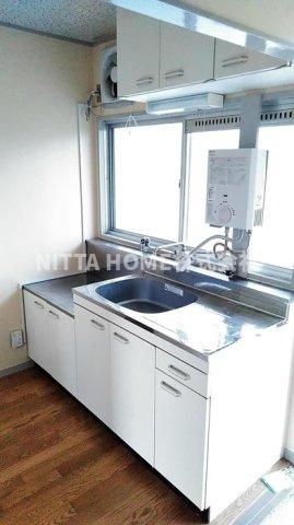 ハイツシャロームのキッチン|ガスコンロ設置可能です♪