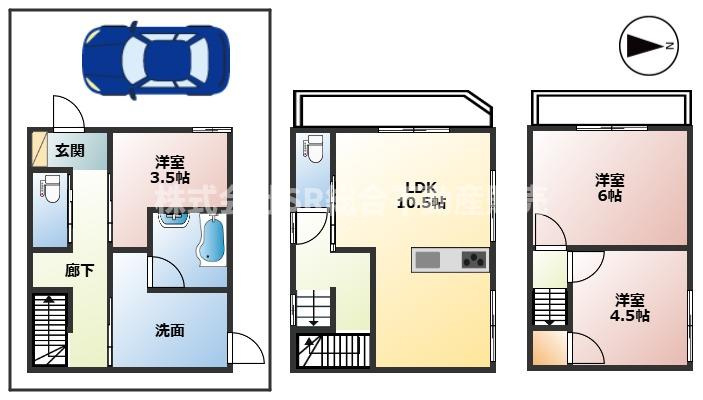 本庄1丁目中古戸建の間取り|フルリフォームされて室内大変キレイで、新品・未使用の状態で生活できます！