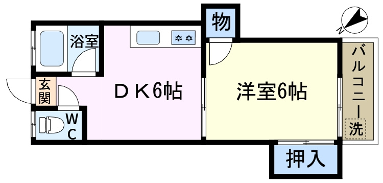 中央コーポ NO１の間取り
