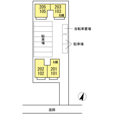 プルミエール　Bの区画図