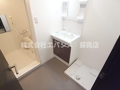 【洗面所】 | ジーメゾン千葉ウエスト | 脱衣スペースもあります