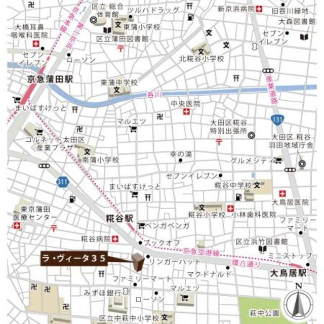 ラ・ヴィータ３５の地図