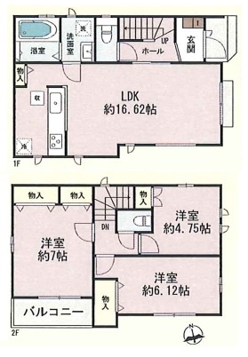 「西宮市新築一戸建」西宮浜町の間取り|建物面積80.84㎡　LDK16.62帖