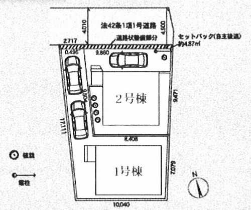 横浜市瀬谷区宮沢第24　新築戸建全2棟　2号棟の区画図