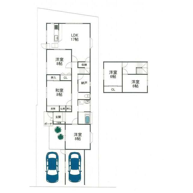 鳥取市浜坂8丁目の間取り
