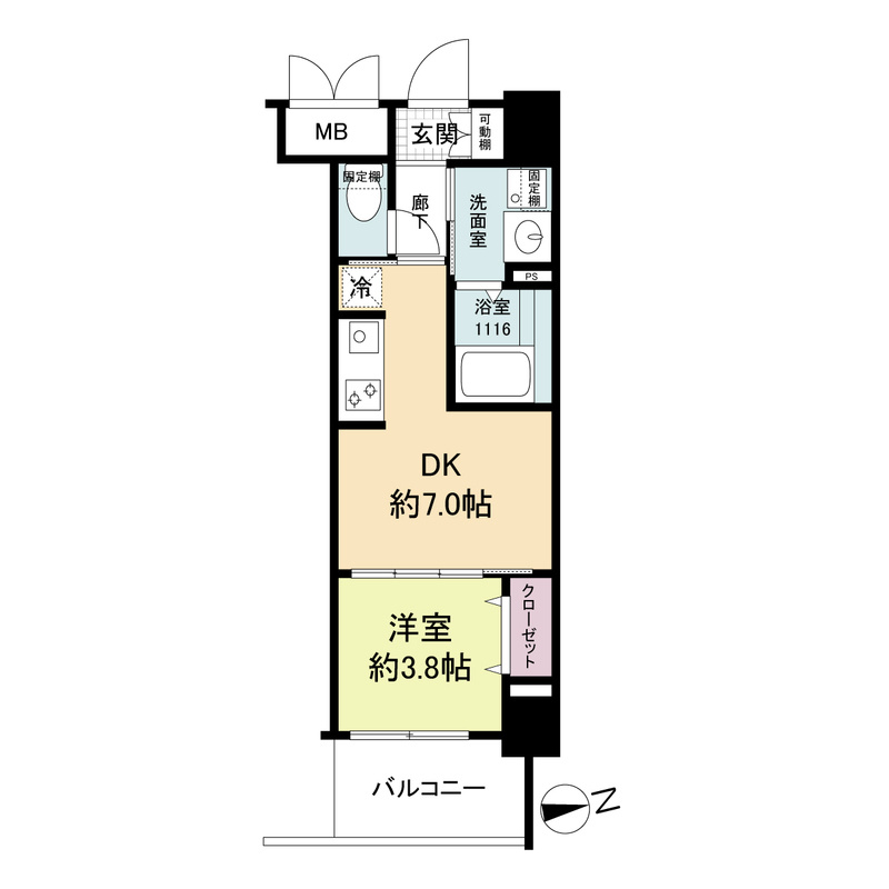 ブランシエスタ明石の間取り