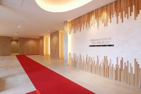 プレミアムキューブG北新宿のエントランス|■オートロック■防犯カメラ