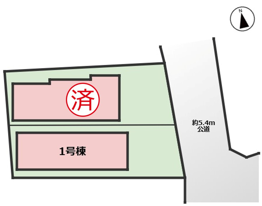 MIRASUMO千種区若水320②｜名古屋市の戸建ならホームアップの区画図