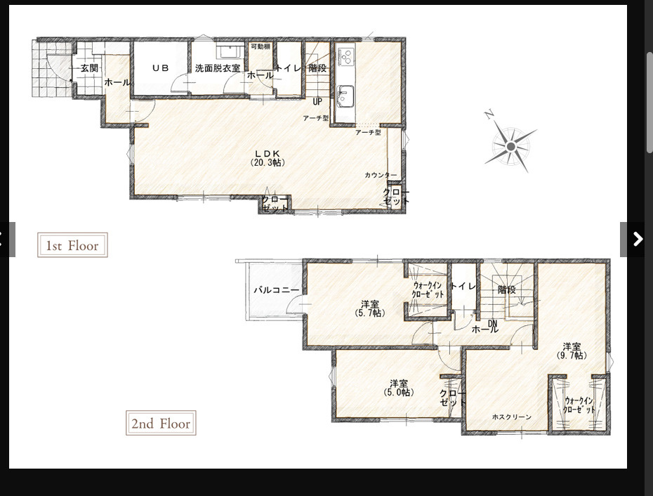 鴻巣市松原　9期　新築一戸建て　ピュアガーデン　02の間取り|鴻巣市松原　9期　新築一戸建て　ピュアガーデン　02、3LDK、土地面積125.30m2、建物面積97.29m2