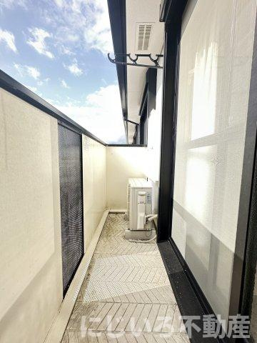 アビタシオン那賀川Bのバルコニー