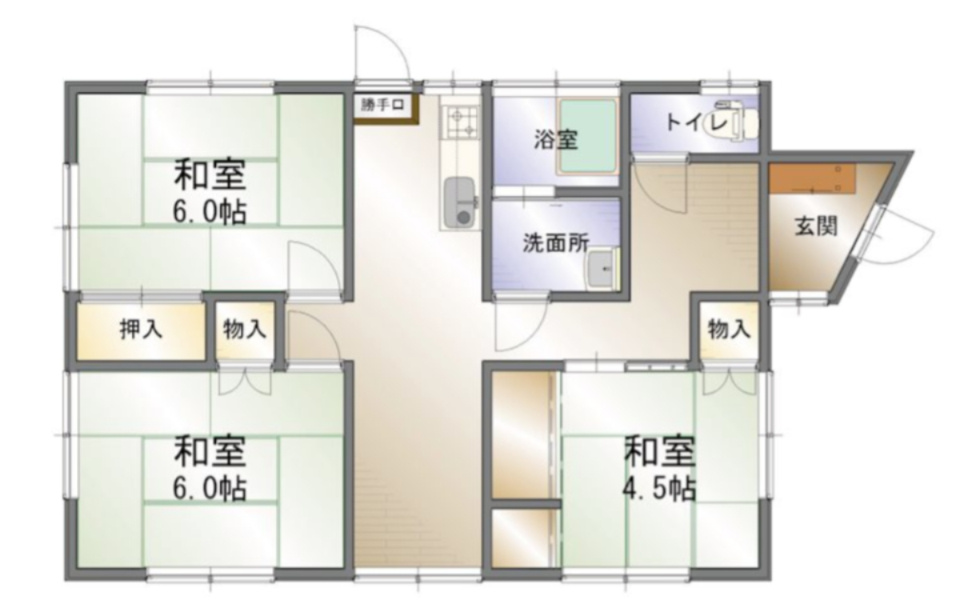 船木　中古戸建の間取り