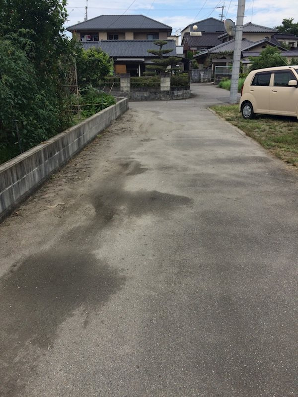 船木　中古戸建の前面道路含む現地写真