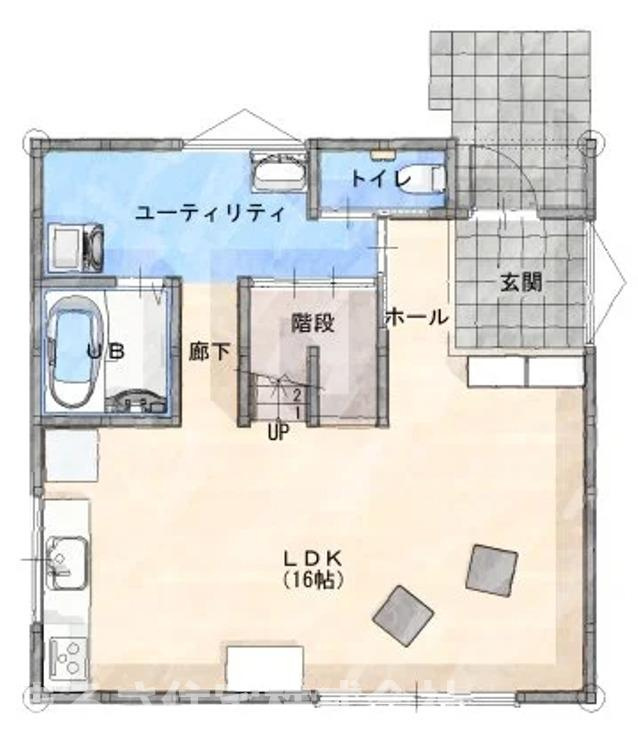 桜ヶ丘町　モデルハウスの間取り