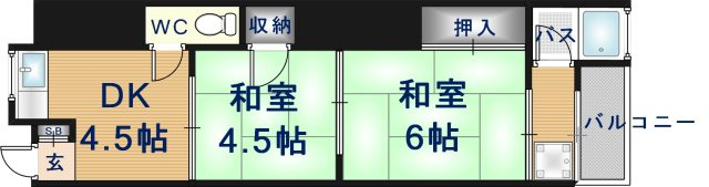 八戸ノ里文化Ⅰの間取り
