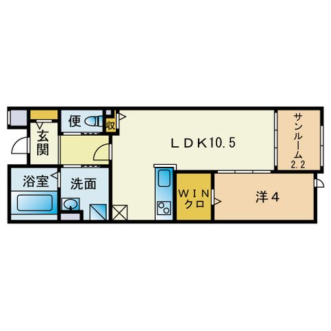 サニーサイドテラス香住ヶ丘の間取り