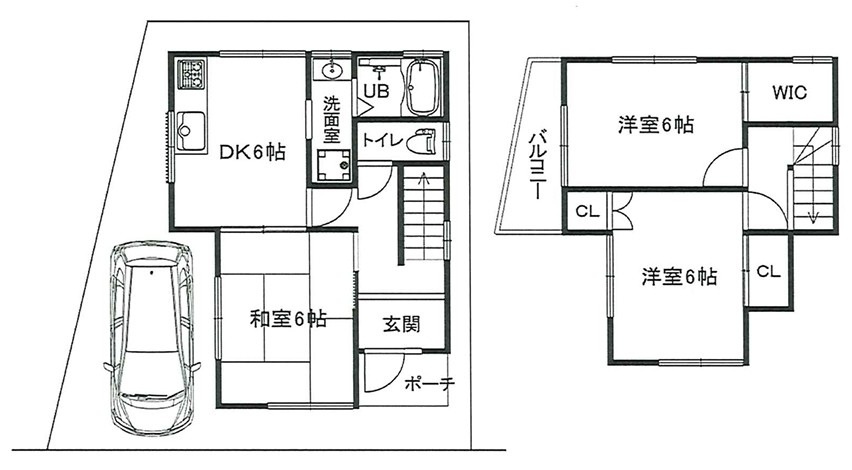 茄子作1丁目　中古一戸建ての間取り|間取り図はいかがですか？ご希望を叶える間取りですか？リビングの広さは？水回りの位置は？カウンターキッチン？など色々な情報が集約されています。弊社ではリフォームなどのご相談も承っております。