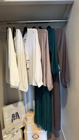 ネベル北四番丁　priéreの収納|※家具・小物（調度品）は販売価格に含まれません。
2025年2月撮影