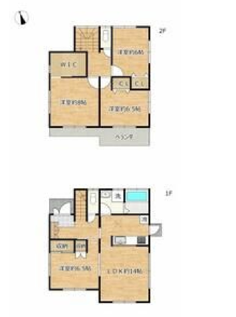 売戸建　小山市城北の間取り