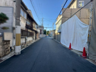 【前面道路含む現地写真】 | 万代3丁目　売土地 | 自由設計対応ですので、お好きな間取りで個性あふれる住まいにしてくださいね！